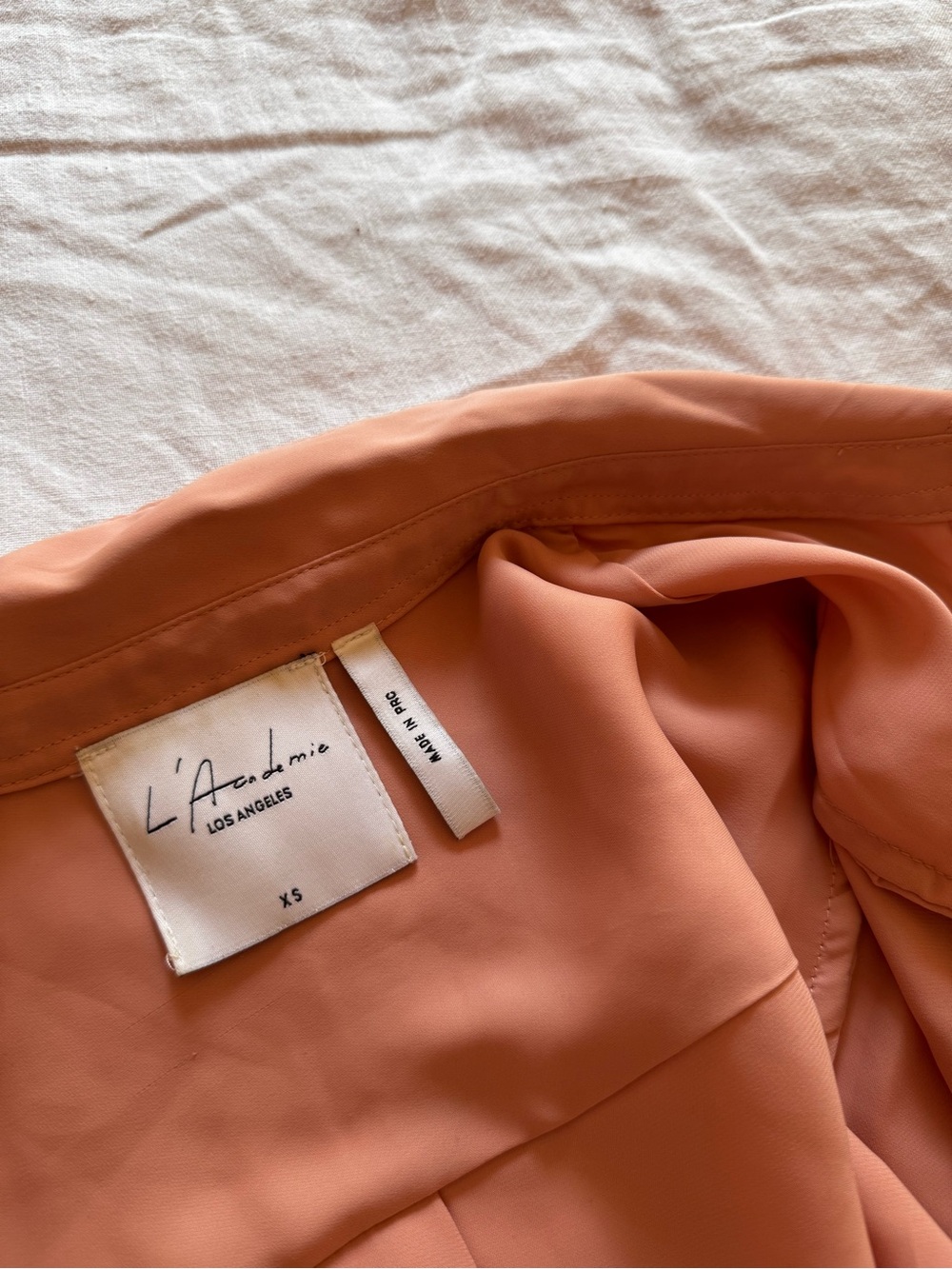 L'Academie Rust Button-Down Shirt - Picture 4 of 4